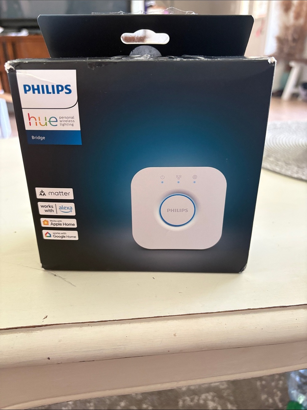 Philips Hue Bridge - White with Blue Accent